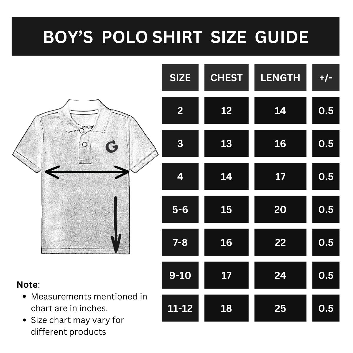 HG Boys Contrast Collar Polo Shirt - Bluish Gray