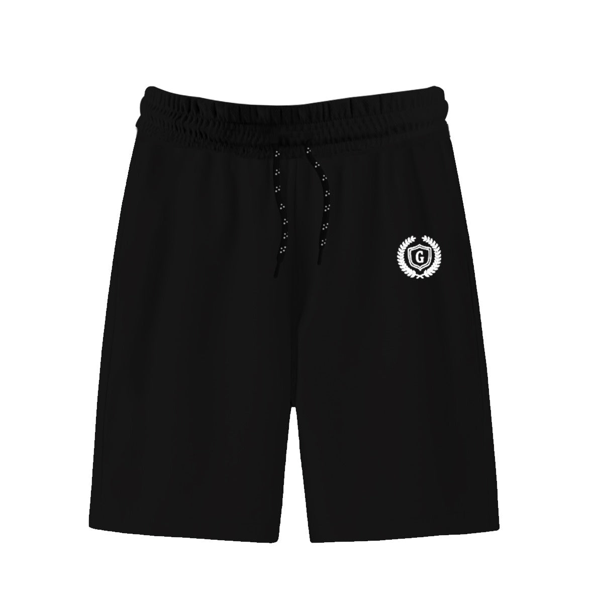 HG Signature Emb Three Quarter Shorts | Black