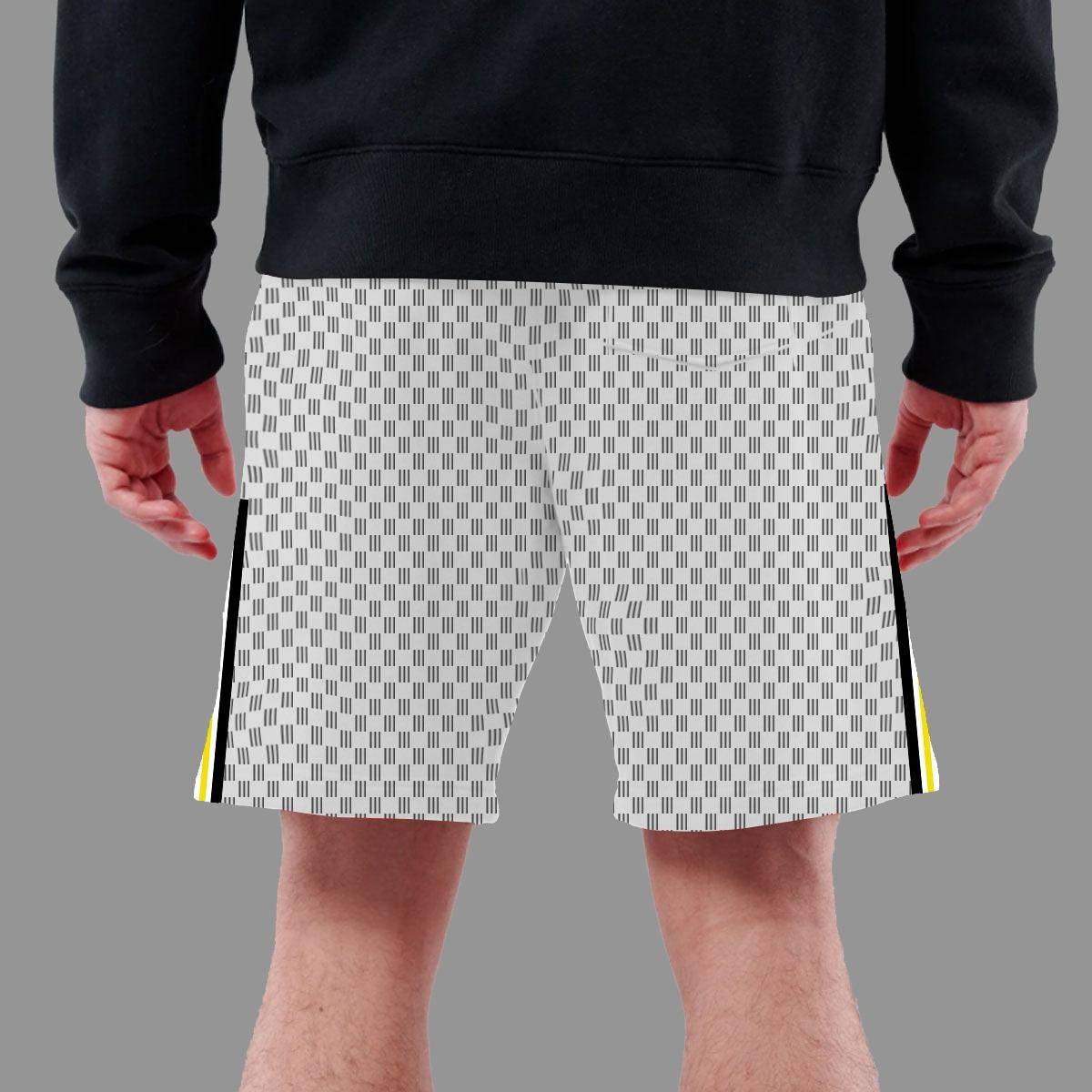 Branded Off White Ribbed Two Quarter Summer Shorts