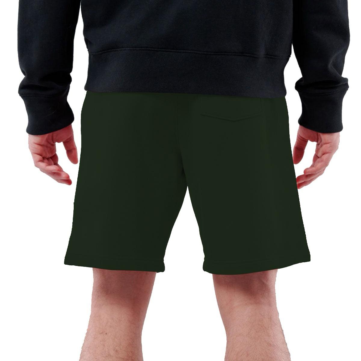 NT Printed Two Quarter Summer Shorts - Forest Green