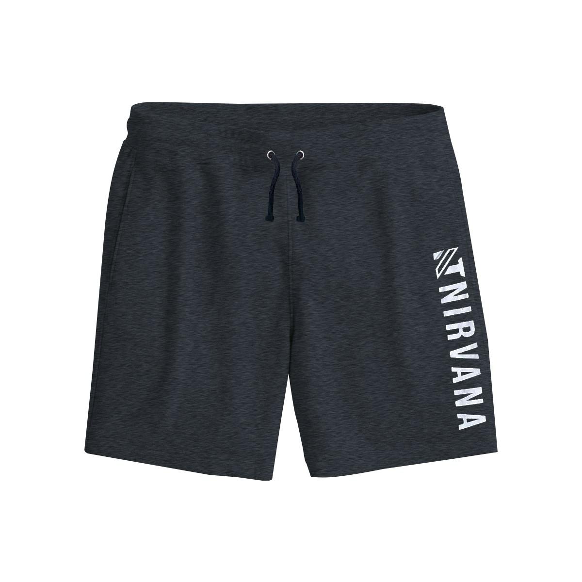 NT Printed Two Quarter Summer Shorts - Charcoal Gray