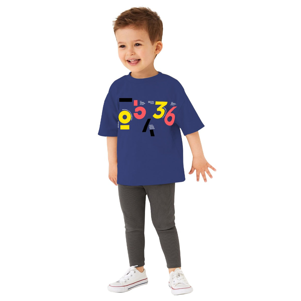 EXCLUSIVE GRAPHIC PRINTED BOY'S TEE SHIRT - NAVY