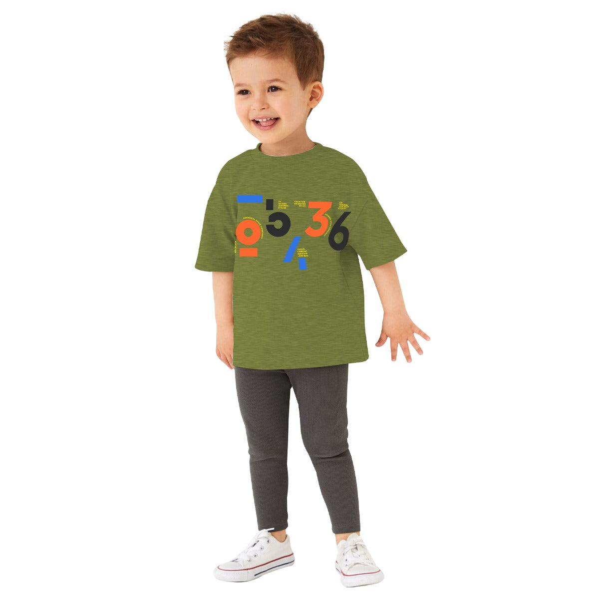 EXCLUSIVE GRAPHIC PRINTED BOY'S TEE SHIRT - GREEN