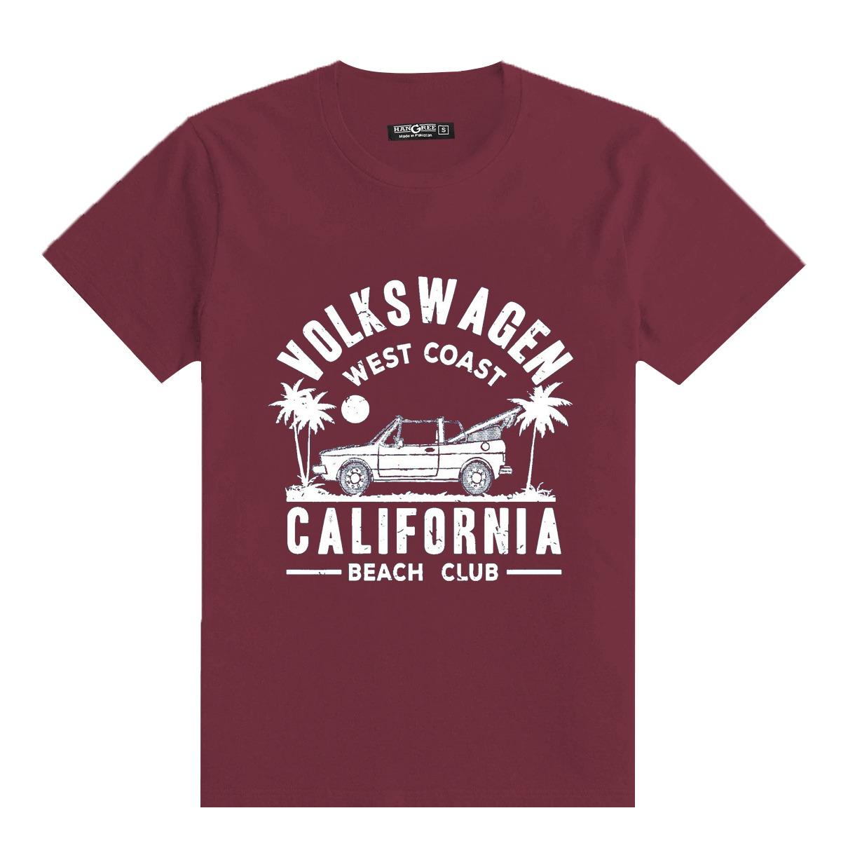 HG "VOLKSWAGEN" Printed Tee Shirt - Maroon