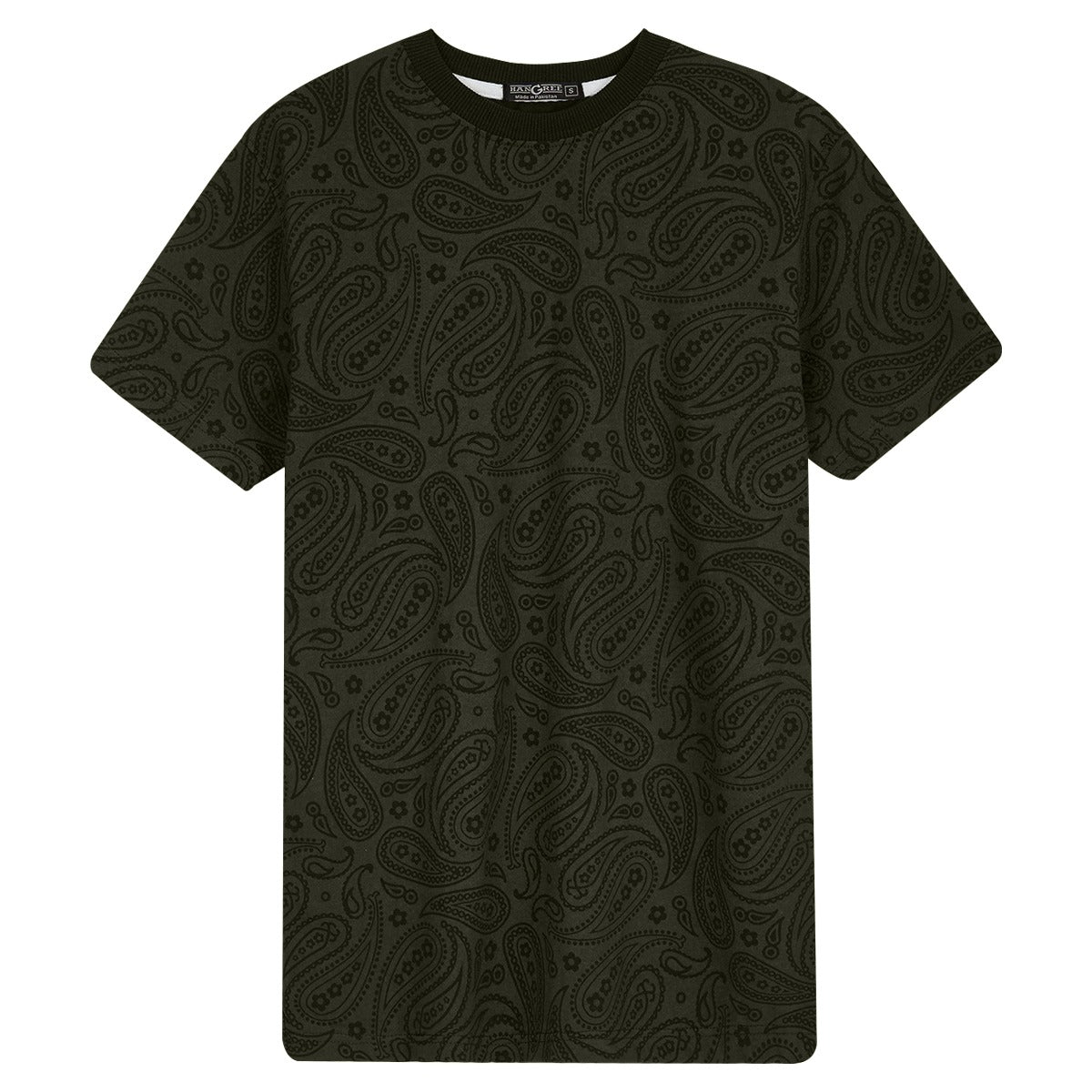 HG EXCLUSIVE ALL OVER PRINTED TEE SHIRT - GREEN