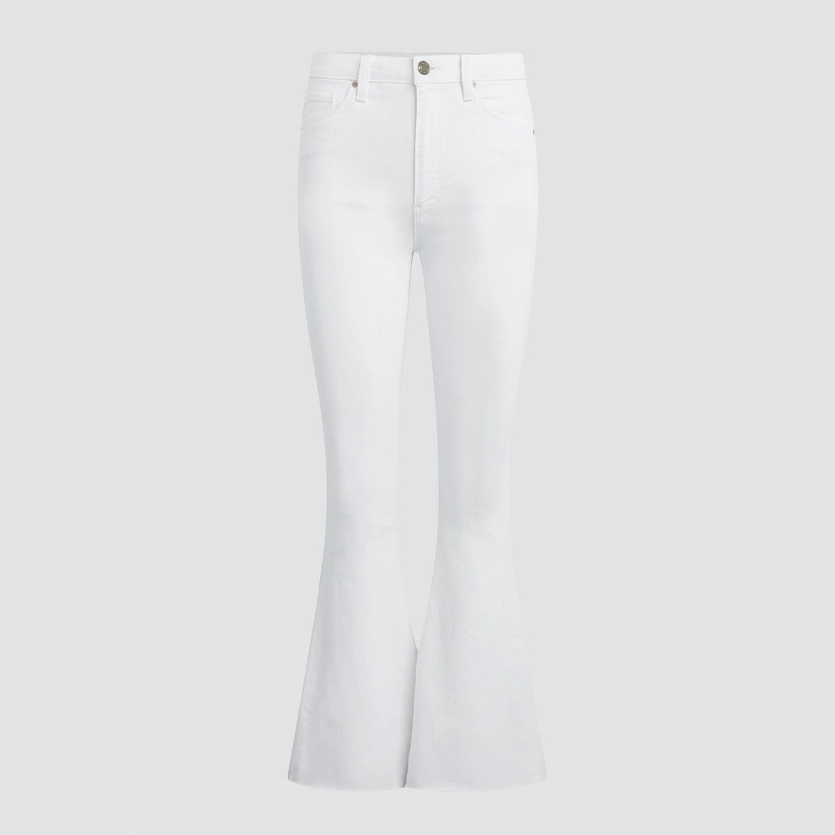 Women's High Waist Boot Cut Flare Jeans - White