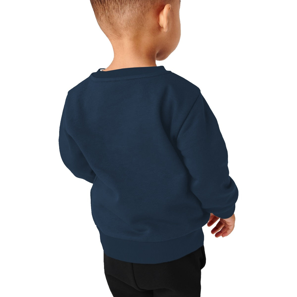 Attractive Printed Kids Unisex Sweat Shirt - Navy