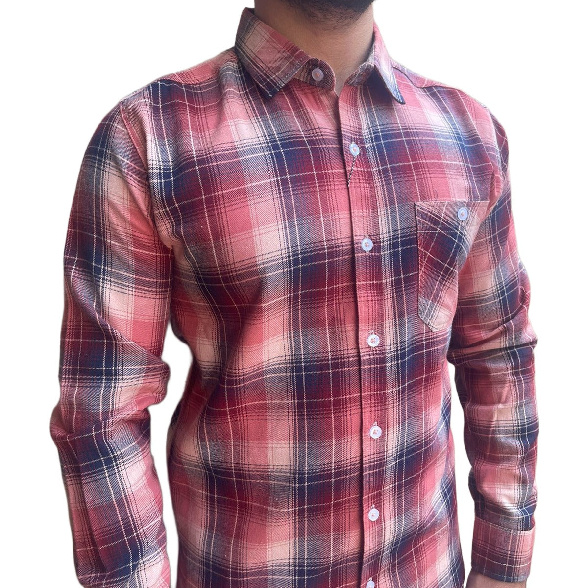 Men's Multi Tone Winter Casual Shirt