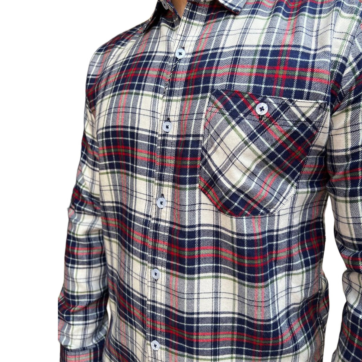 Men Unique Check Winter Casual Shirt