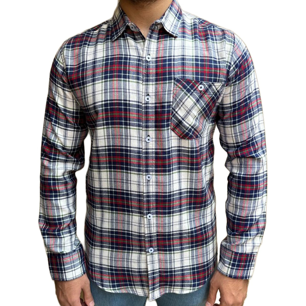 Men Unique Check Casual Shirt