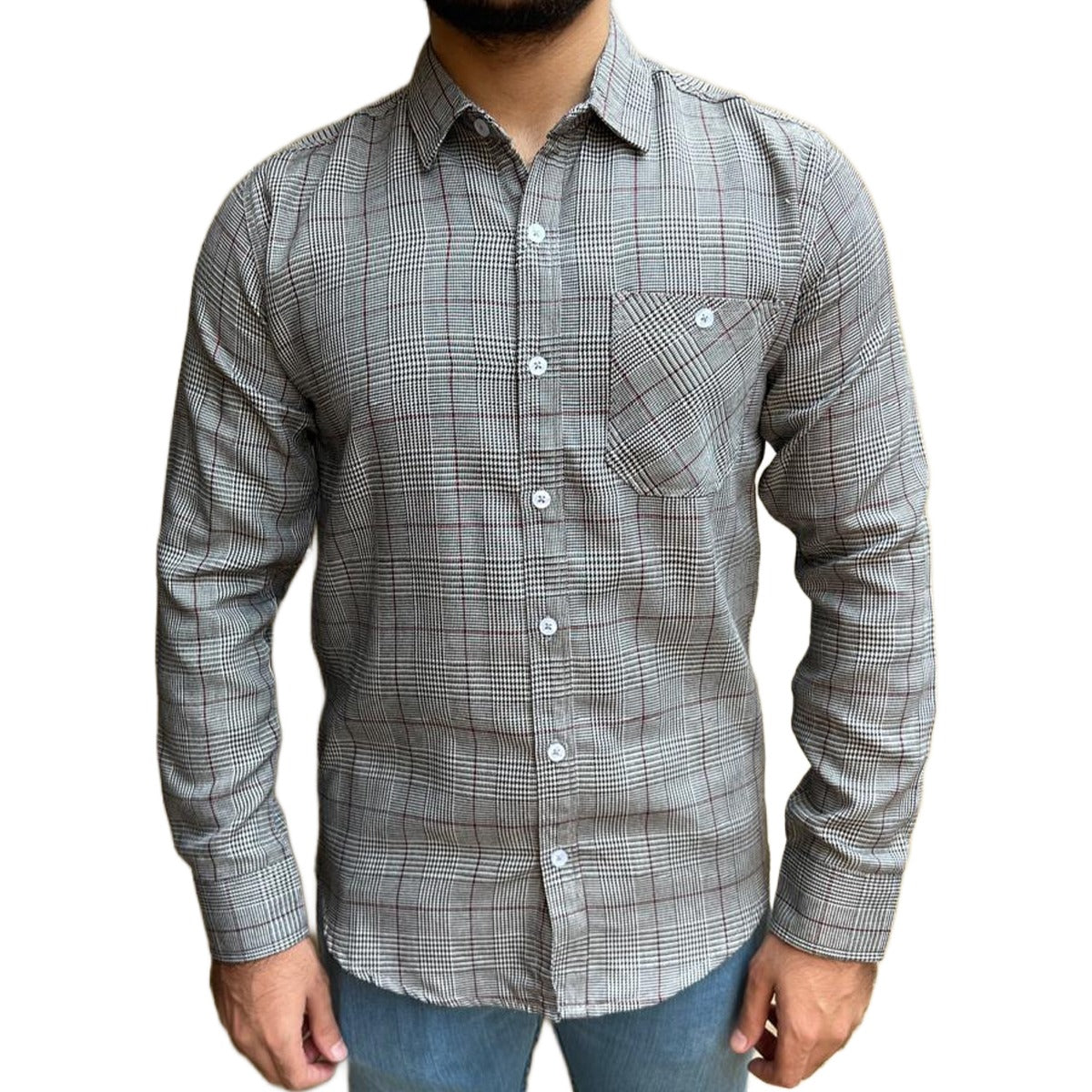 Men's Elegant Check Winter Casual Shirt