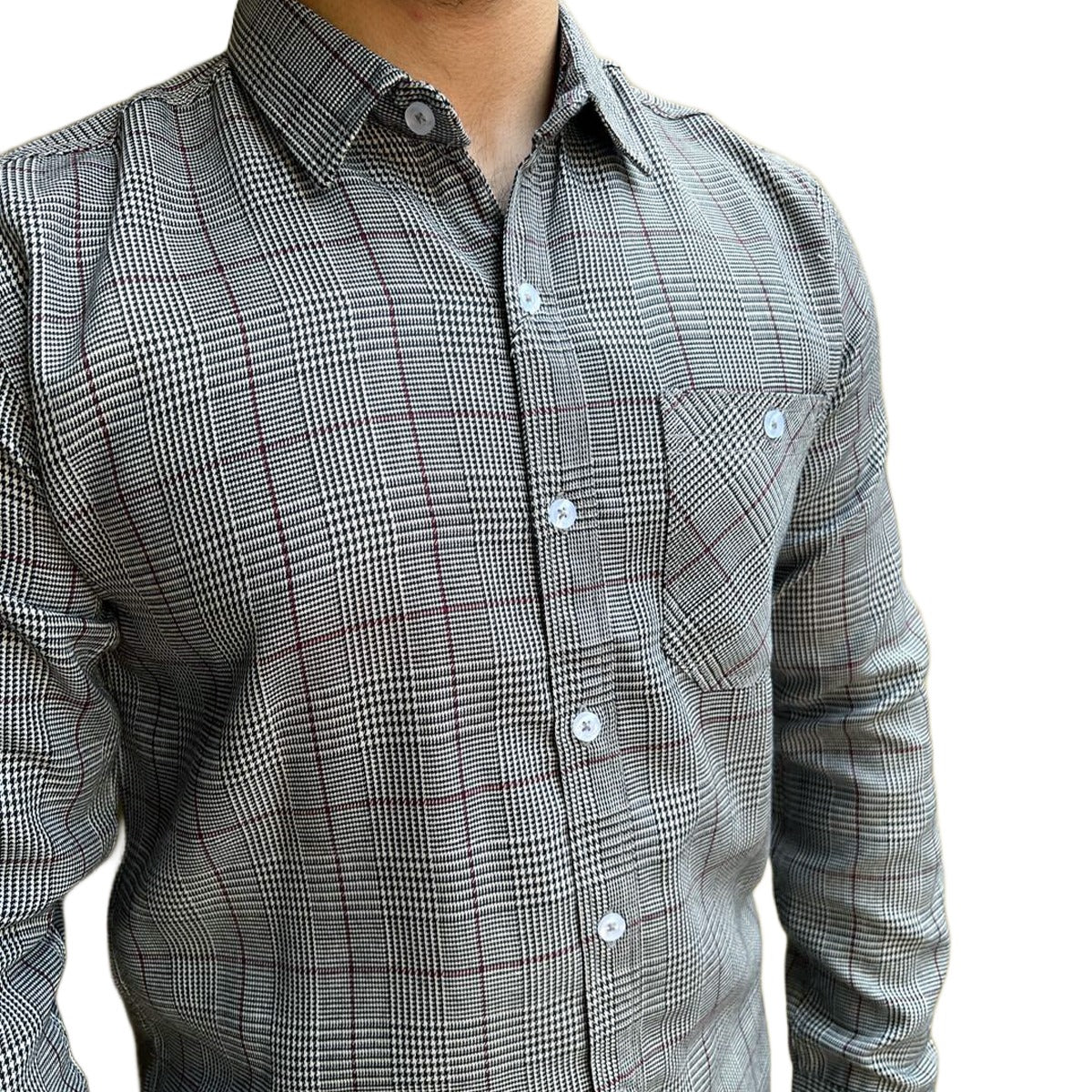 Men's Elegant Check Winter Casual Shirt