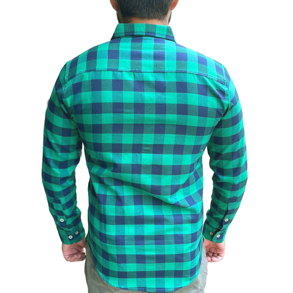 Men's Box Check Winter Casual Shirt