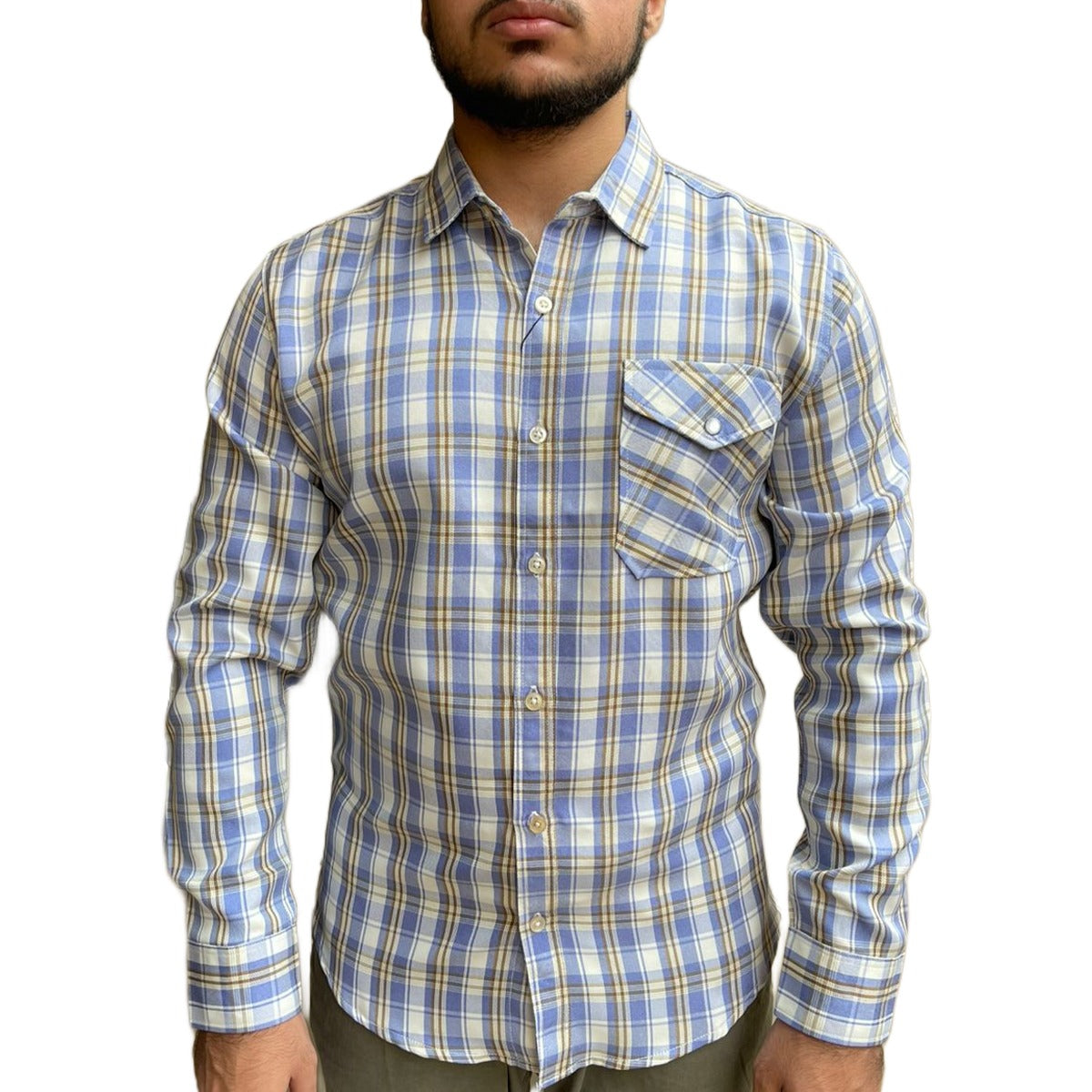 Men's Elegant Check Winter Casual Shirt