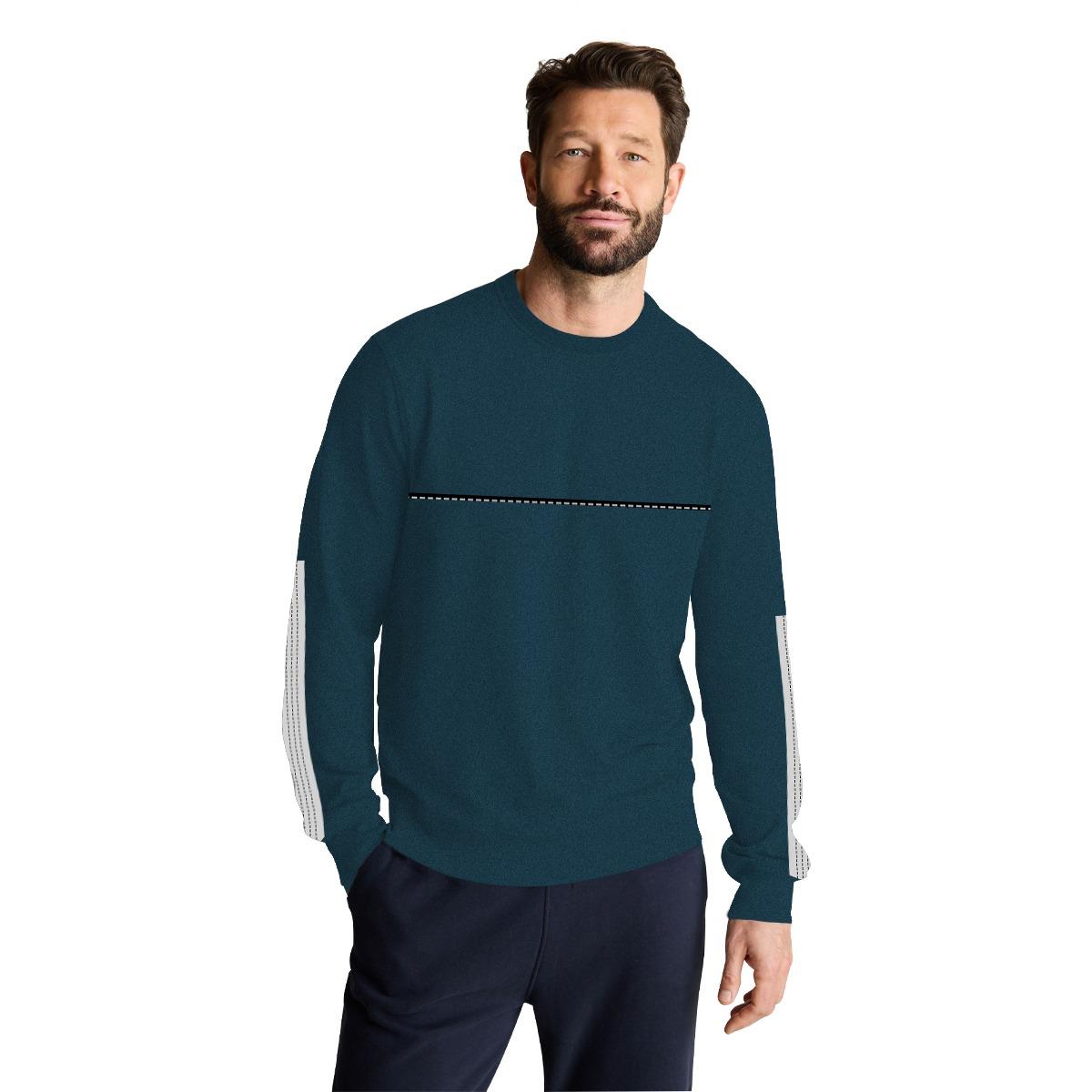 HG Elegant Combo Sweat Shirt - Nile Blue