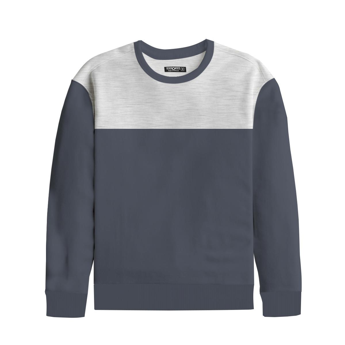 HG Combo Panel Sweat Shirt - Gray