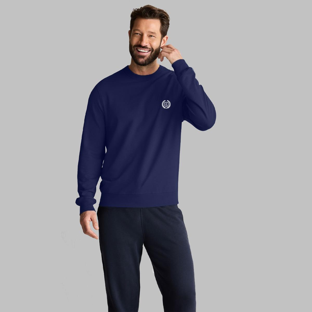 Hangree Signature Fleece Sweat Shirt - Navy