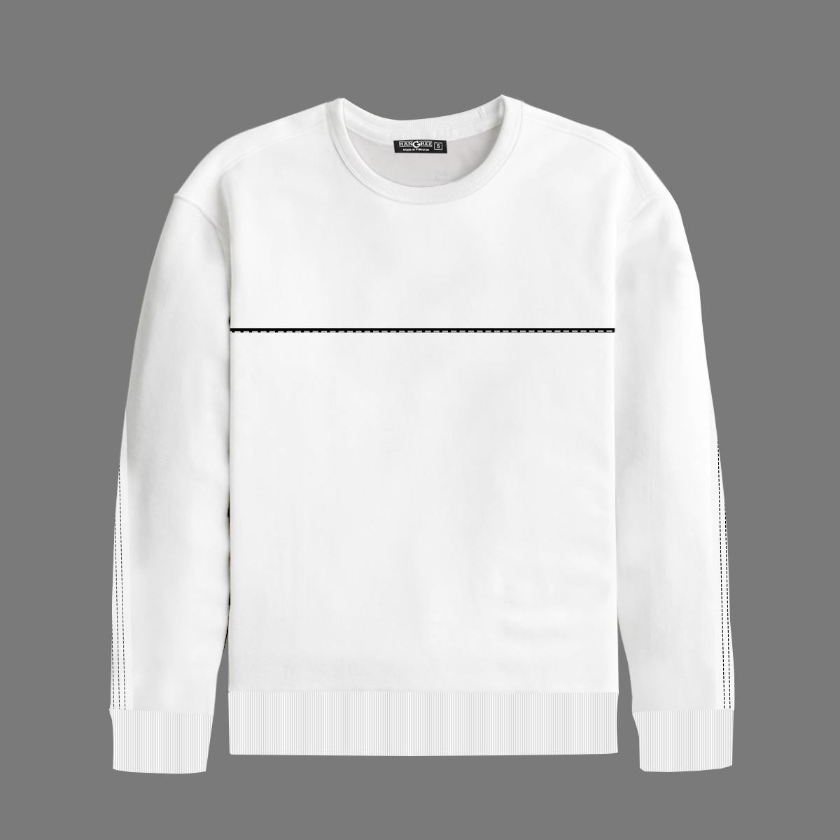 HG Elegant Combo Sweat Shirt - White