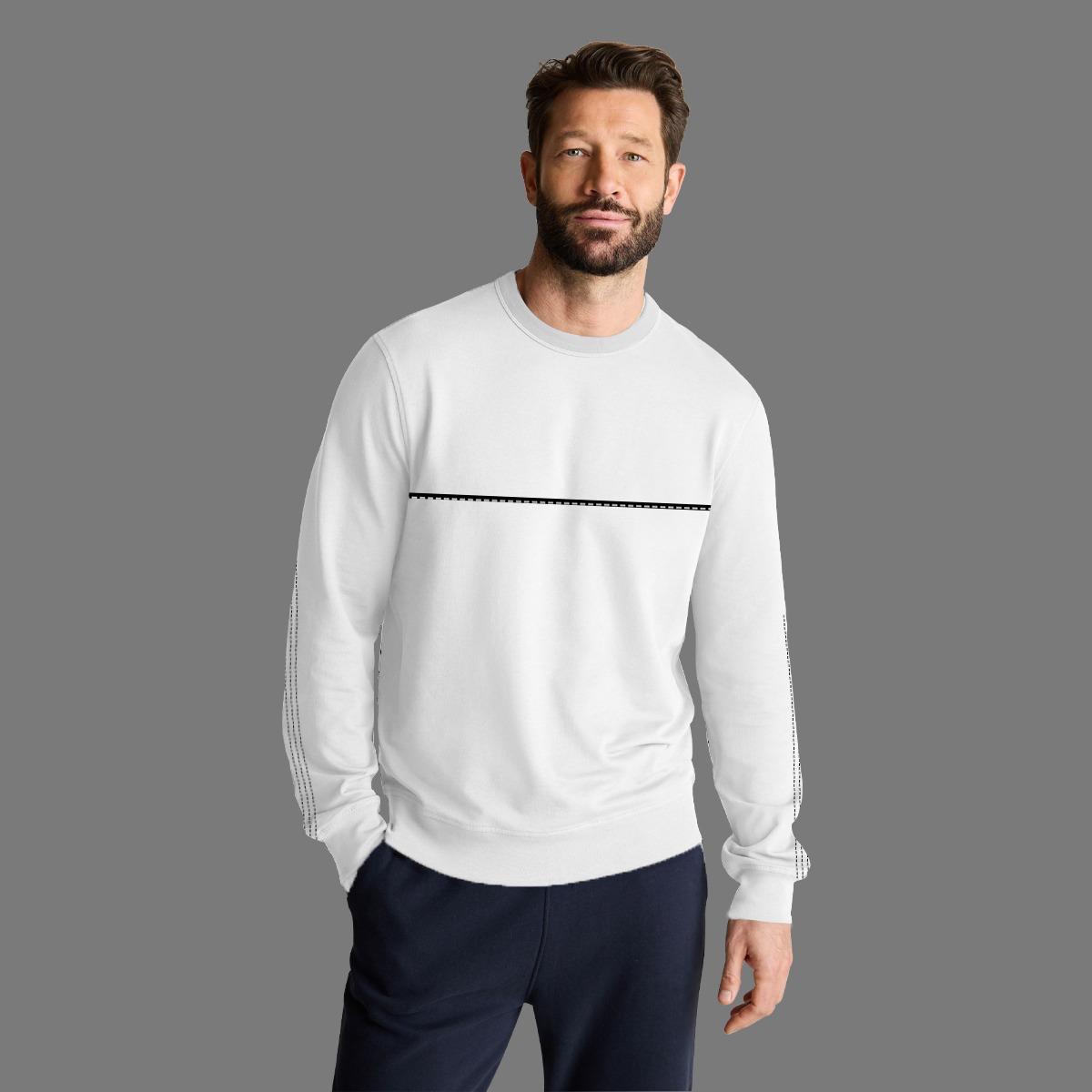 HG Elegant Combo Sweat Shirt - White