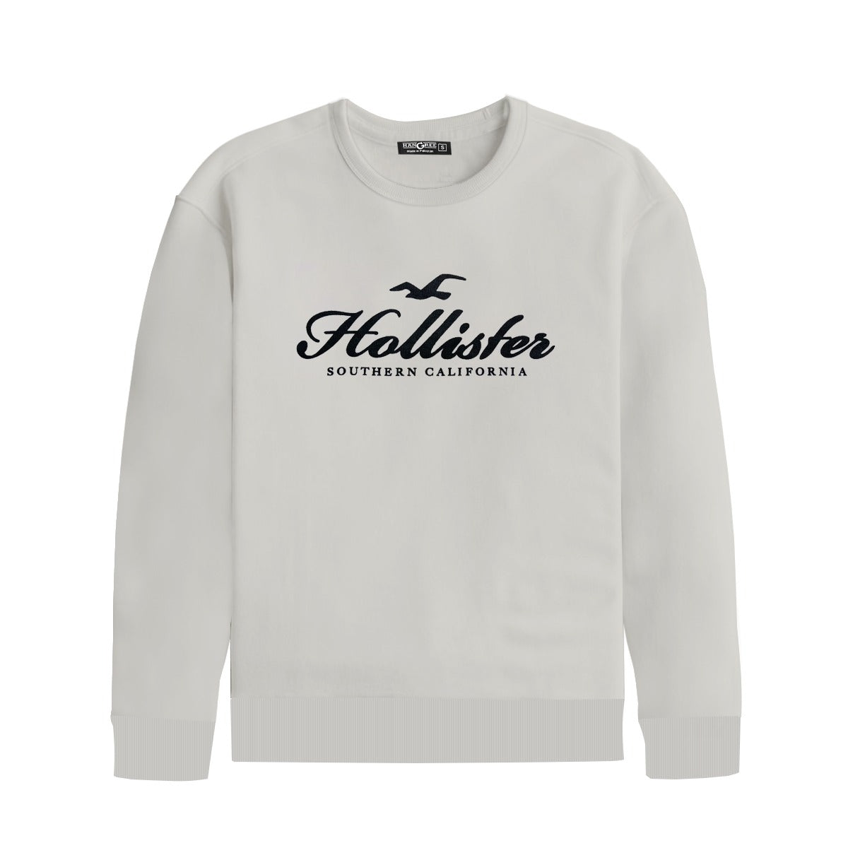 Signature Printed Fleece Sweat Shirt - Off White