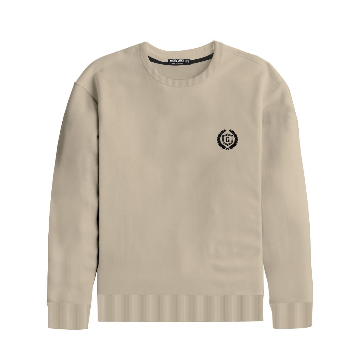 Hangree Signature Emb Sweat Shirt - Heathered Grey