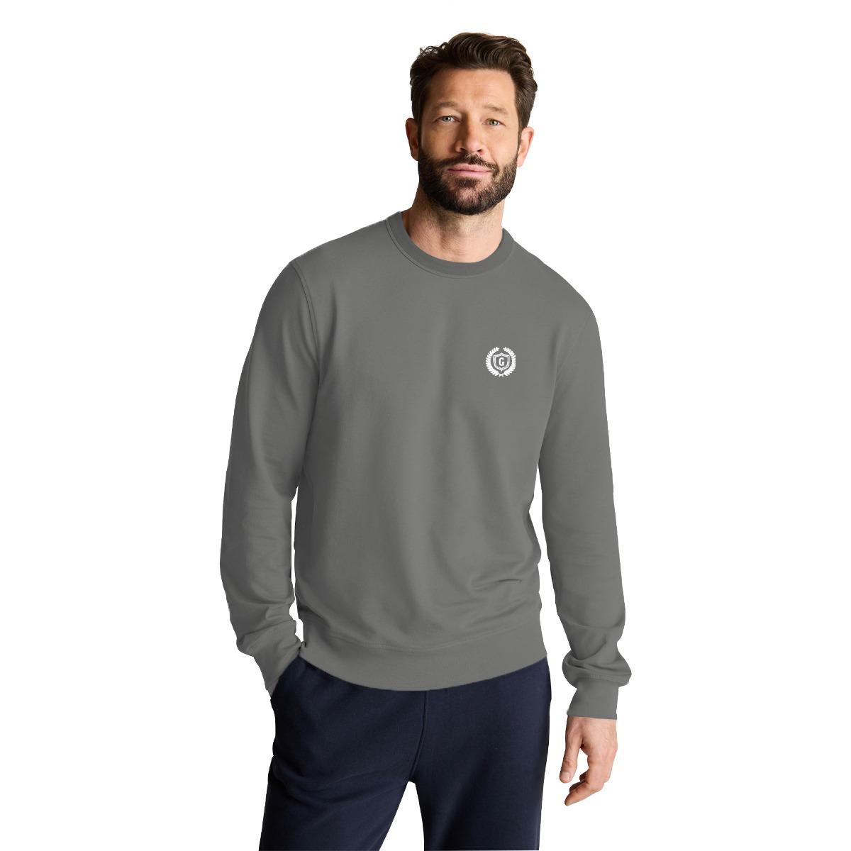 Hangree Signature Emb Sweat Shirt - Sleek Grey