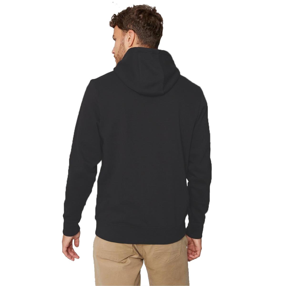 Exclusive "Sunset Chaser" Printed Pull Over Fleece Hoodie - Gray Black