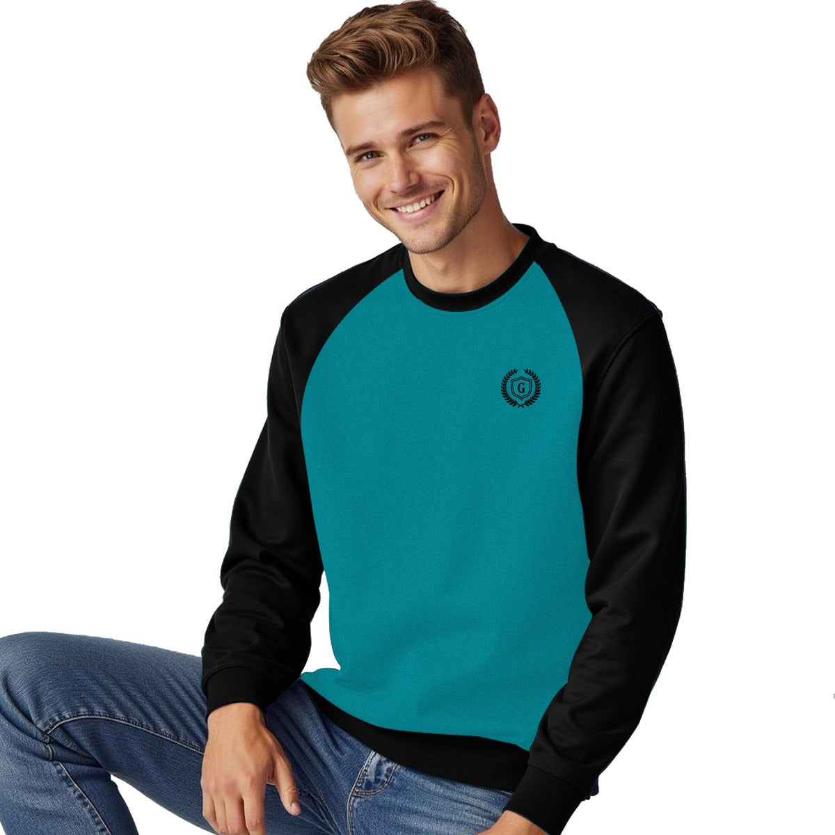 HG Signature Raglan Sweat Shirt For Men's - Zink