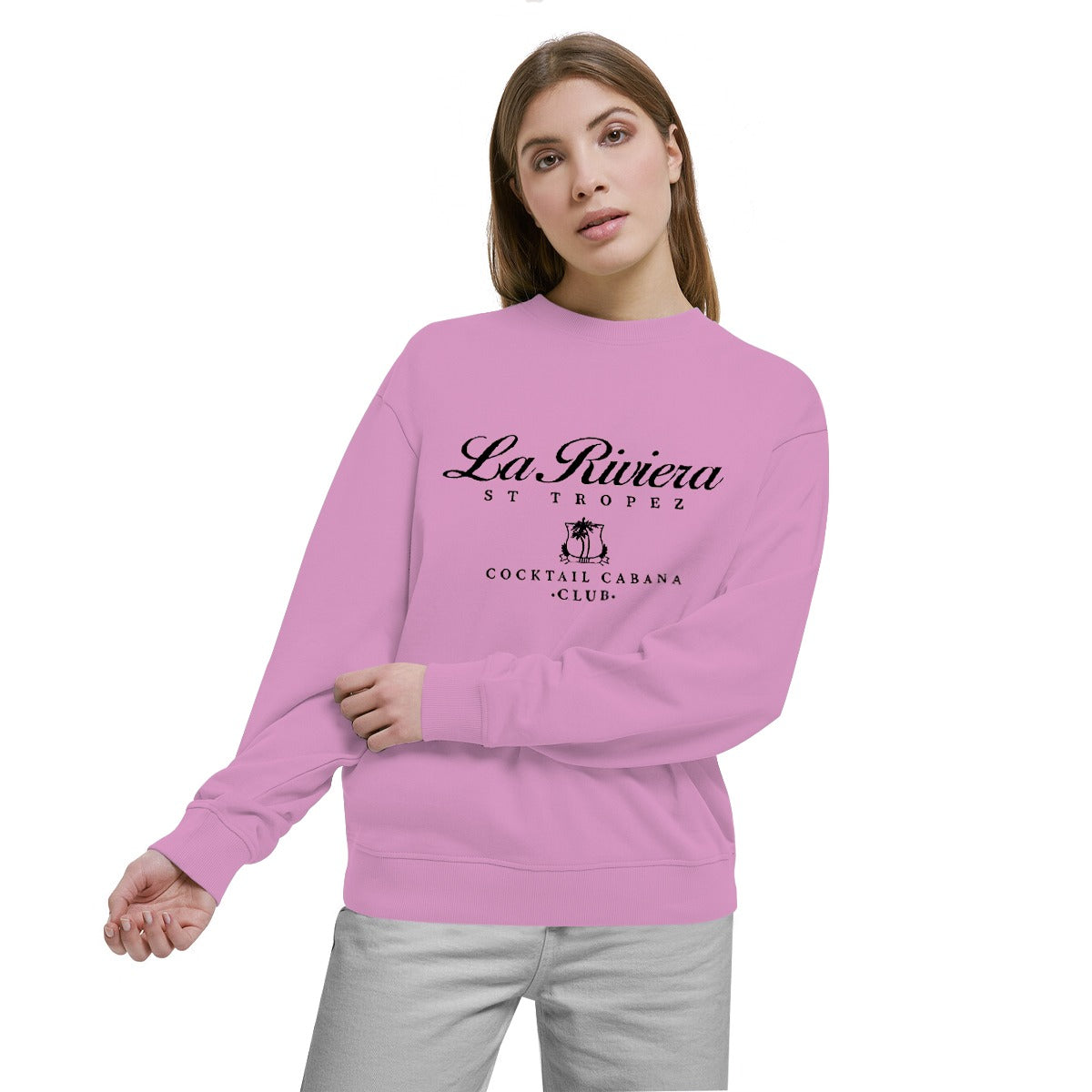 Women's Exclusive Printed Sweat Shirt - Pink