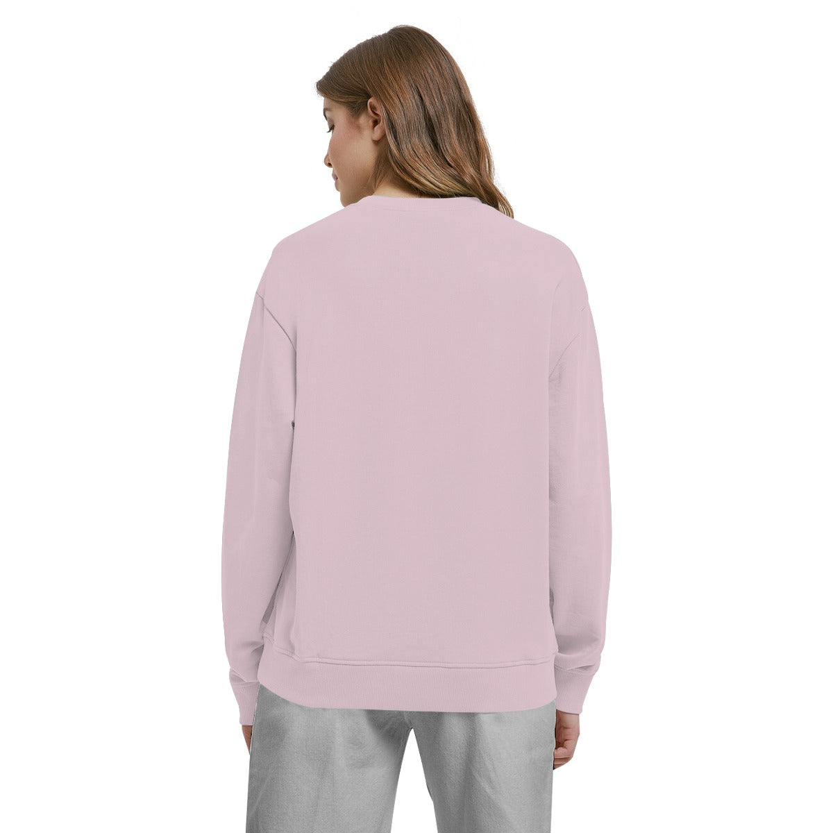 Women's Exclusive Printed Sweat Shirt - Light Pink