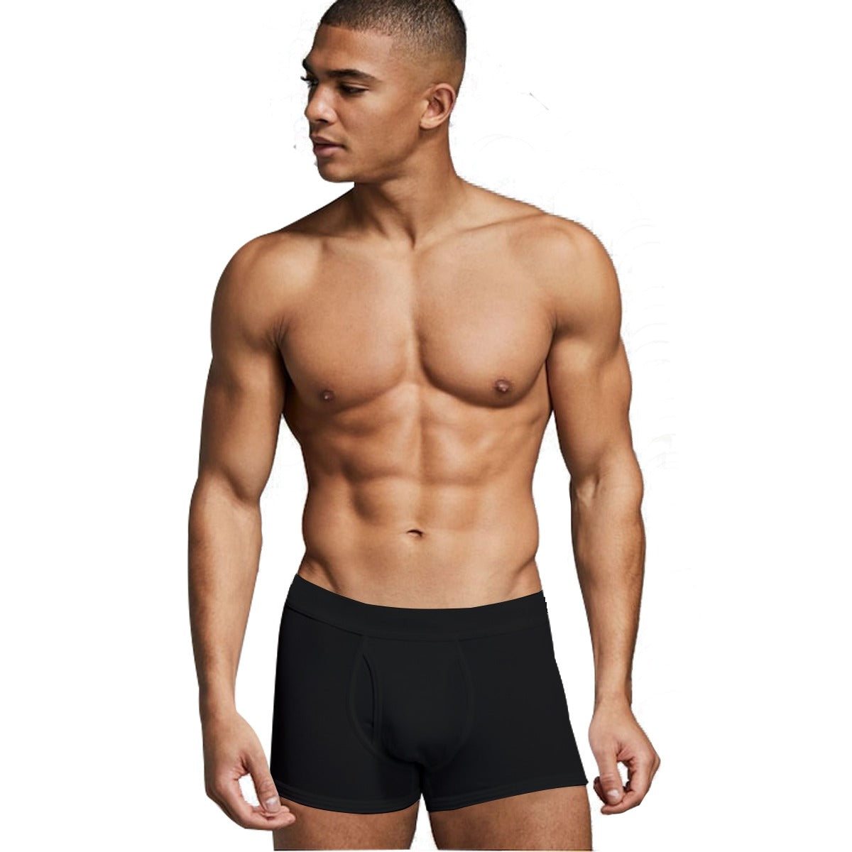 Branded Export Quality Soft Cotton Boxer - Black