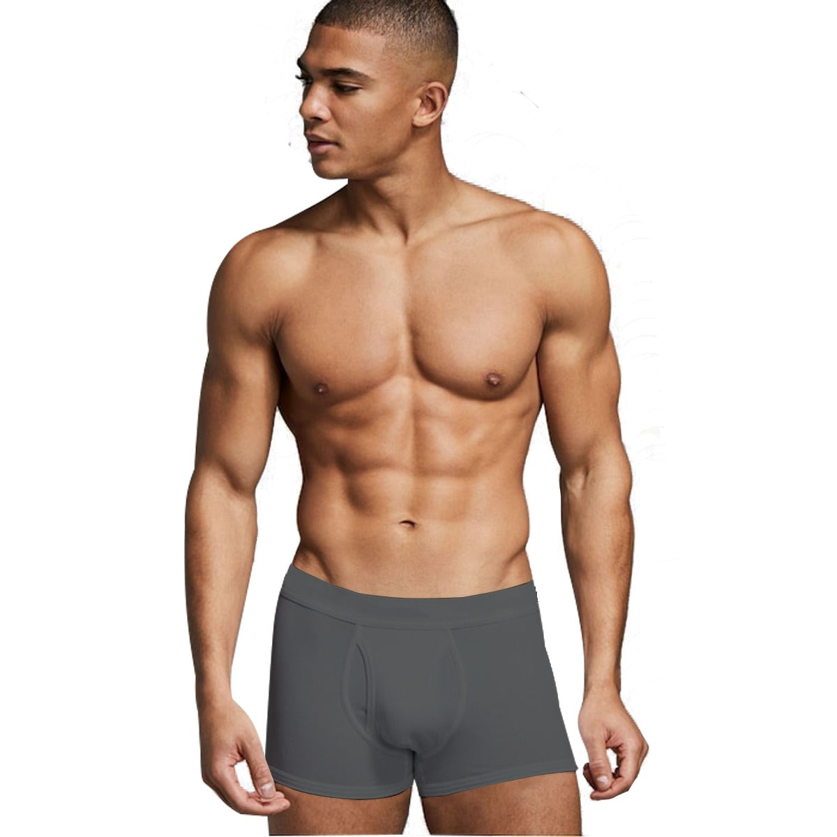 Branded Export Quality Soft Cotton Boxer - Dark Grey