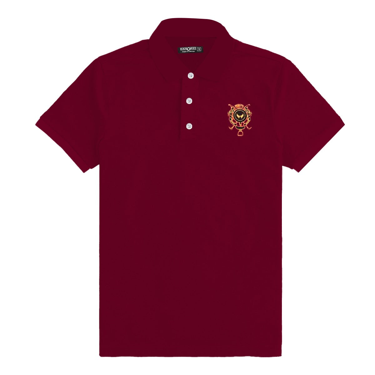 Signature Embroidered Men Polo - Maroon