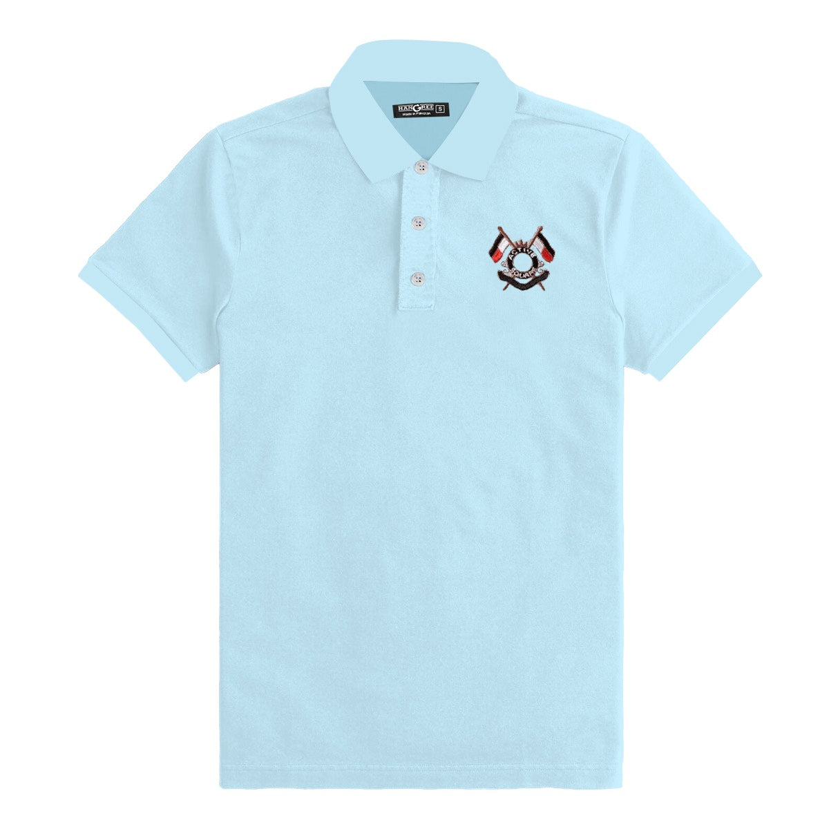 Signature Embroidered Men Polo - Sky