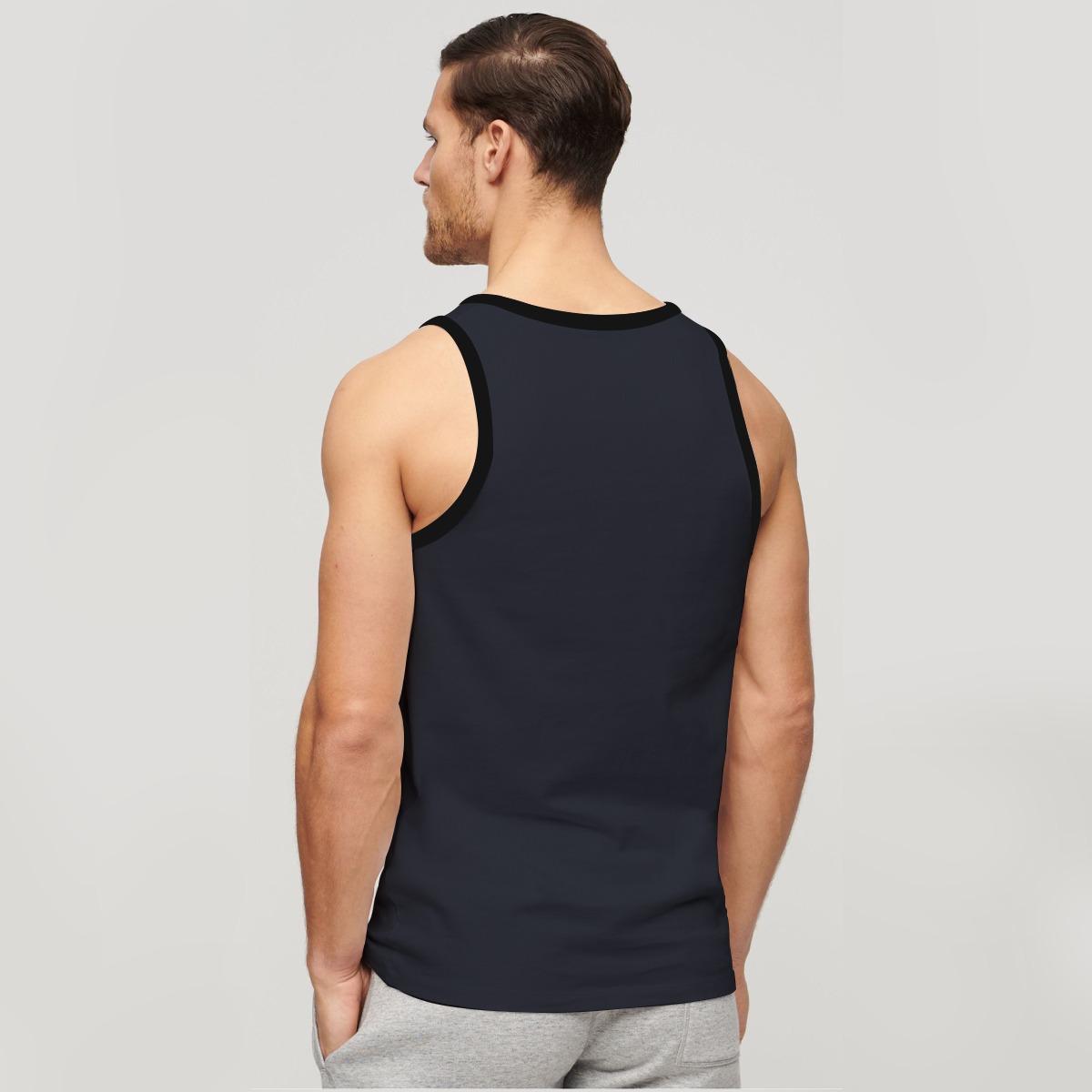 HG "Mountains" Printed ActiveFit Sleeveless Vest - Dark Gray