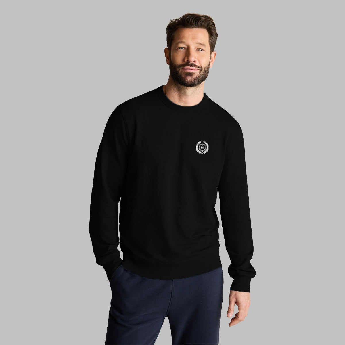 Hangree Signature Fleece Sweat Shirt - Black