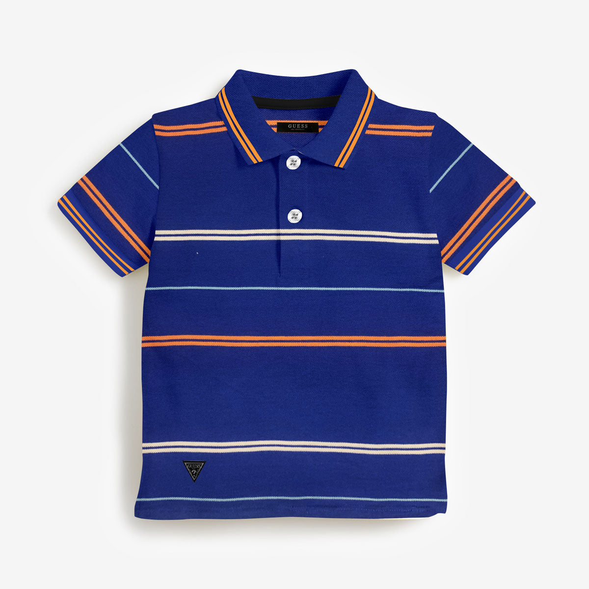 GS Boy's Yard Dyed Tipping Collar Polo Shirt