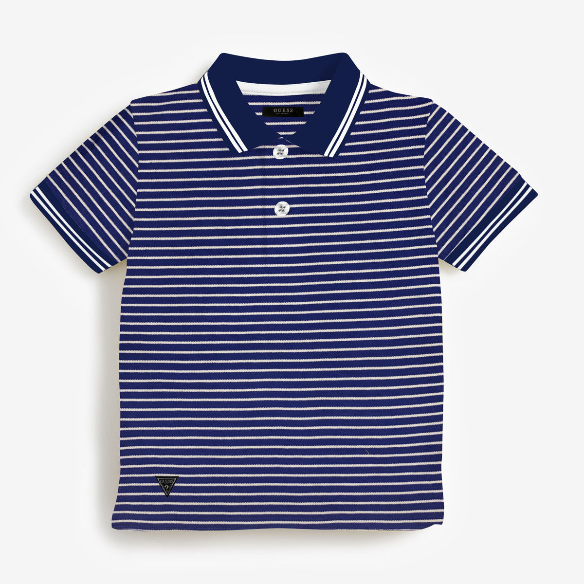 GS Boy's Yard Dyed Tipping Collar Polo Shirt